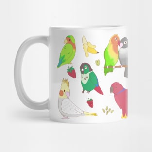 Parrot Friends Sticker Pack Mug